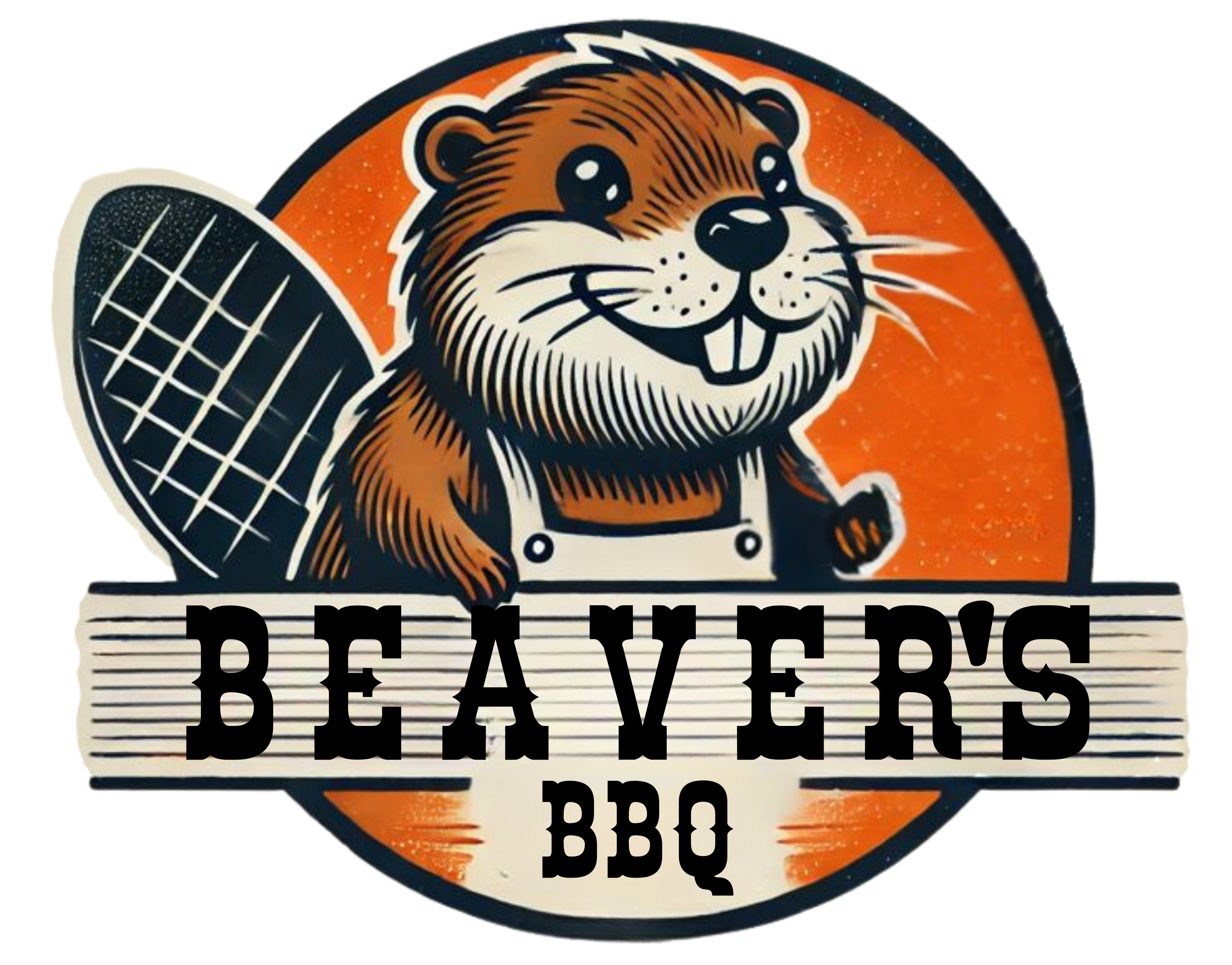 Beavers BBQ - Brisbane - Offset Smoker Rental - Blue Trims On Tyre