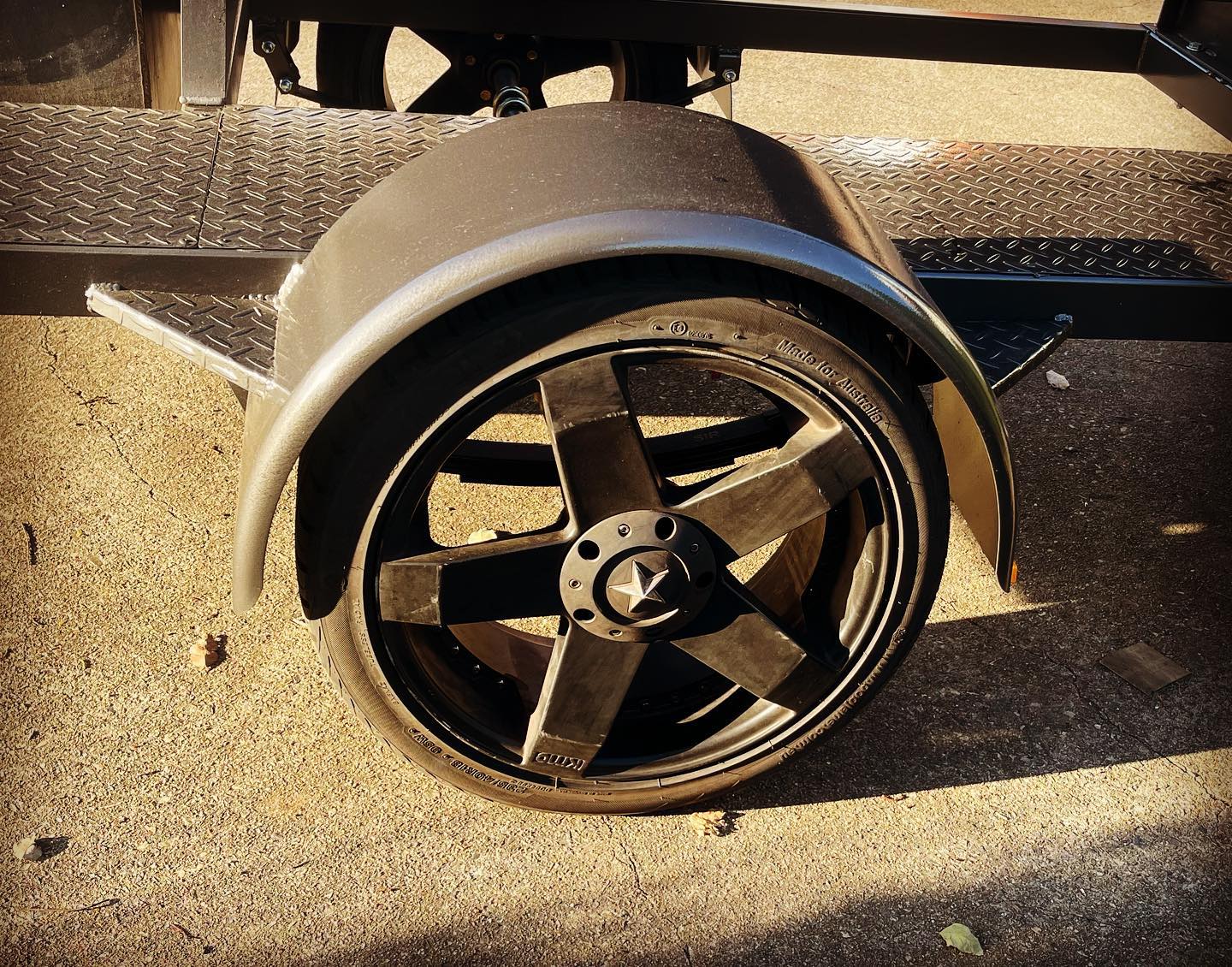 Beavers BBQ Brisbane Offset Smoker Rental trailer Smoker wheel Ascot